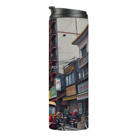 Activiteiten in de omgeving van Kolkata, India Dow Thermosbeker (Geroteerd rechts)