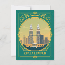 Activiteiten in de omgeving van Kuala Lumpur Art D Briefkaart
