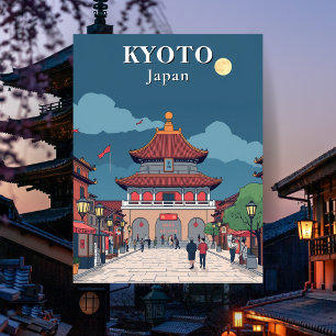 Activiteiten in de omgeving van Kyoto Japan Japane Briefkaart