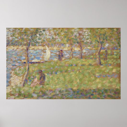 Activiteiten in de omgeving van La Grande Jatte Poster (Voorkant)
