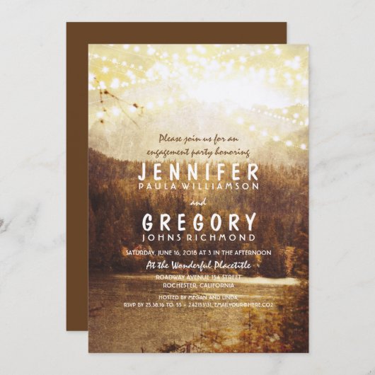 Activiteiten in de omgeving van Lake and Mountains Kaart (Voorkant / Achterkant)