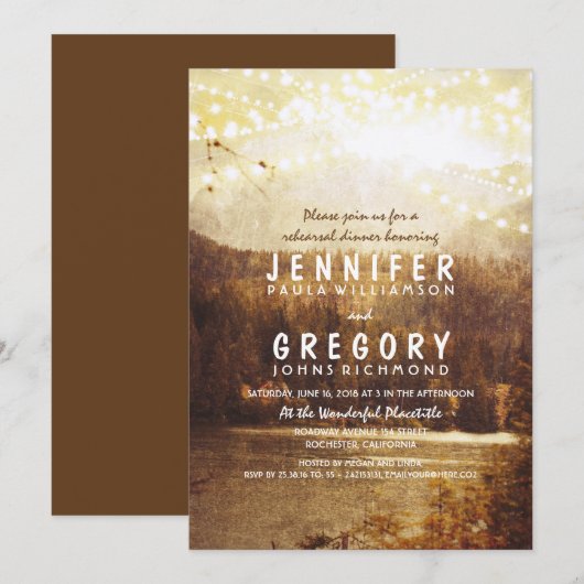 Activiteiten in de omgeving van Lake and Mountains Kaart (Voorkant / Achterkant)