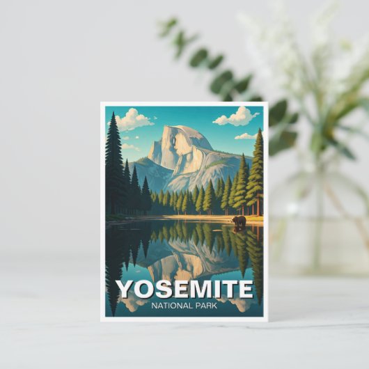 Activiteiten in de omgeving van Lake at Yosemite N Briefkaart (Staand voorkant)