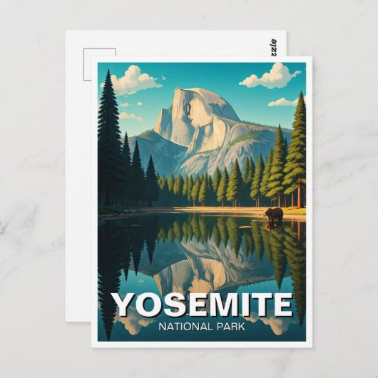 Activiteiten in de omgeving van Lake at Yosemite N Briefkaart (Voorkant / Achterkant)