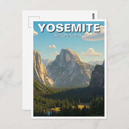 Activiteiten in de omgeving van Lake at Yosemite N Briefkaart (Voorkant / Achterkant)