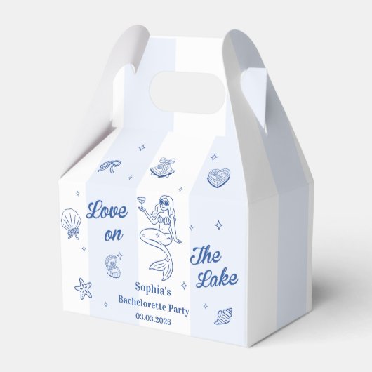 Activiteiten in de omgeving van Lake Bachelorette Bedankdoosjes (Voorkant Zijde)