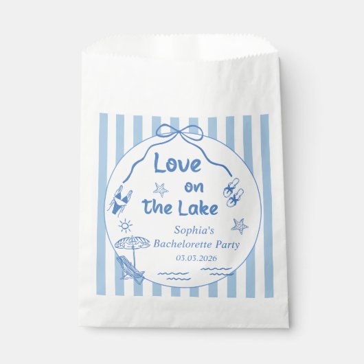 Activiteiten in de omgeving van Lake Bachelorette Bedankzakje (Voorkant)