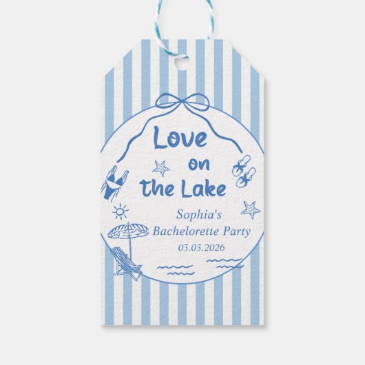 Activiteiten in de omgeving van Lake Bachelorette  Cadeaulabel (Achterkant)