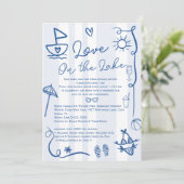 Activiteiten in de omgeving van Lake Blue Bachelor Kaart (Staand voorkant)