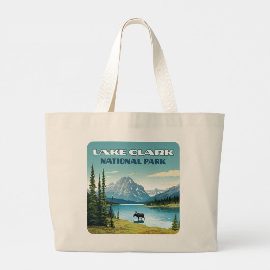 Activiteiten in de omgeving van Lake Clark Nationa Grote Tote Bag (Achterkant)