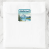 Activiteiten in de omgeving van Lake Clark Nationa Vierkante Sticker (Tas)