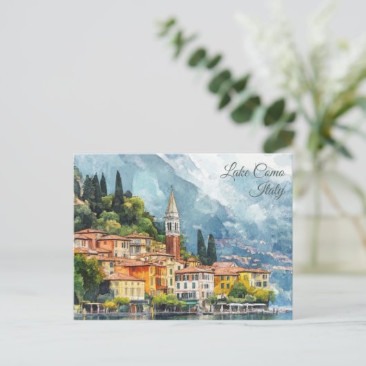Activiteiten in de omgeving van Lake Como Italy Va Briefkaart (Staand voorkant)