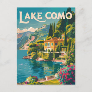 Activiteiten in de omgeving van Lake Como Painterl Briefkaart