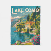 Activiteiten in de omgeving van Lake Como Painterl Fleece Deken (Voorkant)