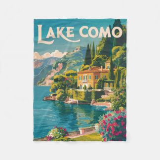 Activiteiten in de omgeving van Lake Como Painterl Fleece Deken