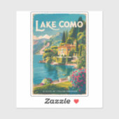 Activiteiten in de omgeving van Lake Como Painterl Sticker (Vel)