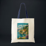 Activiteiten in de omgeving van Lake Como Painterl Tote Bag<br><div class="desc">Lake Como schilderkunstig ontwerp. Het Comomeer,  in de regio Lombardije in Noord-Italië,  is een luxe resortgebied dat bekend staat om zijn dramatische landschap,  gelegen tegen de uitlopers van de Alpen.</div>