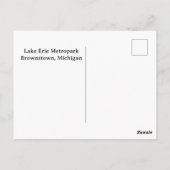 Activiteiten in de omgeving van Lake Erie Metropar Briefkaart (Achterkant)