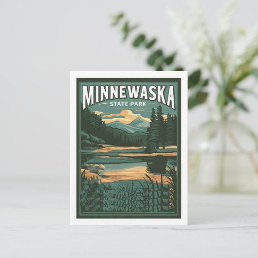 Activiteiten in de omgeving van Lake Minnewaska St Briefkaart (Staand voorkant)