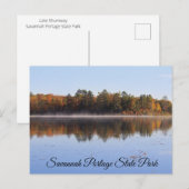 Activiteiten in de omgeving van Lake Shumway, Sava Briefkaart (Voorkant / Achterkant)