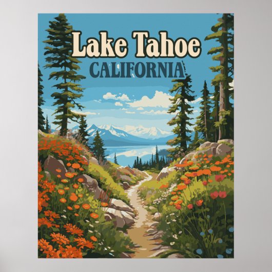 Activiteiten in de omgeving van Lake Tahoe Califor Poster (Voorkant)
