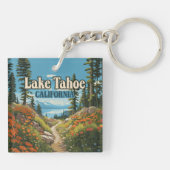 Activiteiten in de omgeving van Lake Tahoe Califor Sleutelhanger (Achterkant)