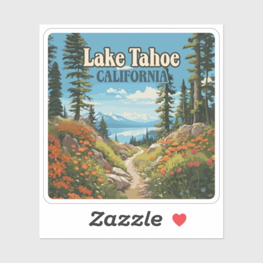 Activiteiten in de omgeving van Lake Tahoe Califor Sticker (Vel)