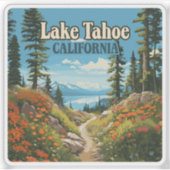 Activiteiten in de omgeving van Lake Tahoe Califor Sticker (Voorkant)
