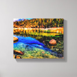 Activiteiten in de omgeving van Lake Tahoe Sand Ha Canvas Afdruk