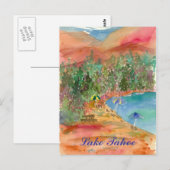 Activiteiten in de omgeving van Lake Tahoe Summer  Briefkaart (Voorkant / Achterkant)