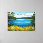 Activiteiten in de omgeving van Lake Winnipesaukee Canvas Afdruk (Voorkant)