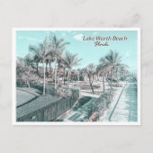 ACTIVITEITEN IN DE OMGEVING VAN LAKE WORTH BEACH - BRIEFKAART (Voorkant)