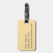 Activiteiten in de omgeving van Lamar Valley Bison Bagagelabel (Achterkant verticaal)