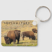 Activiteiten in de omgeving van Lamar Valley Bison Sleutelhanger (Voorkant)