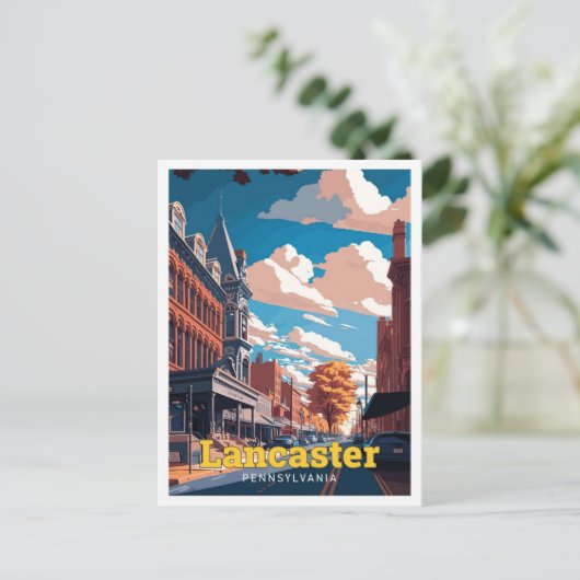 Activiteiten in de omgeving van Lancaster Pennsylv Briefkaart (Staand voorkant)