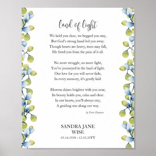 Activiteiten in de omgeving van Land of Light Fune Poster (Voorkant)