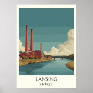 Activiteiten in de omgeving van Lansing Michigan   Poster