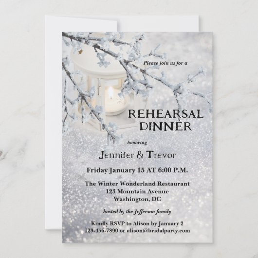 Activiteiten in de omgeving van Lantern Snow Winte Kaart (Voorkant)