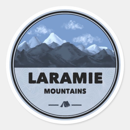 Activiteiten in de omgeving van Laramie Mountains Ronde Sticker (Voorkant)