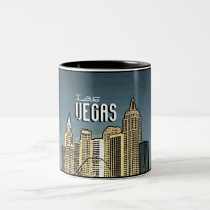 Activiteiten in de omgeving van Las Vegas New York Tweekleurige Koffiemok