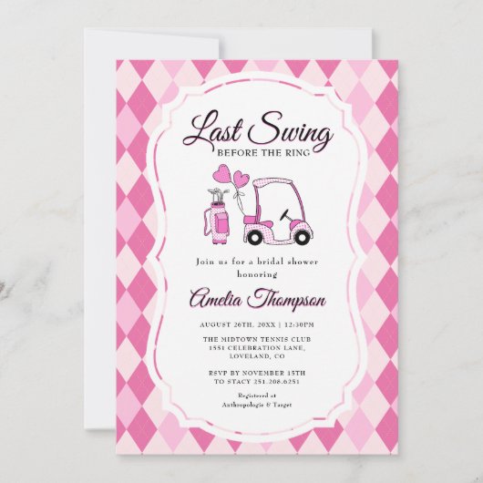 Activiteiten in de omgeving van Last Swing Pink Ar Kaart (Voorkant)