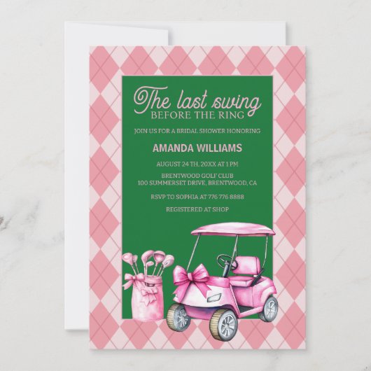 Activiteiten in de omgeving van Last Swing Pink &  Kaart (Voorkant)