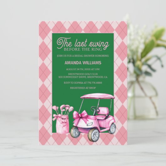 Activiteiten in de omgeving van Last Swing Pink &  Kaart (Staand voorkant)