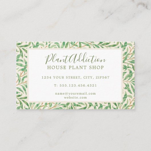 Activiteiten in de omgeving van Leafy William Morr Visitekaartje (Achterkant)