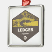 Activiteiten in de omgeving van Ledges State Park  Metalen Ornament (Links)