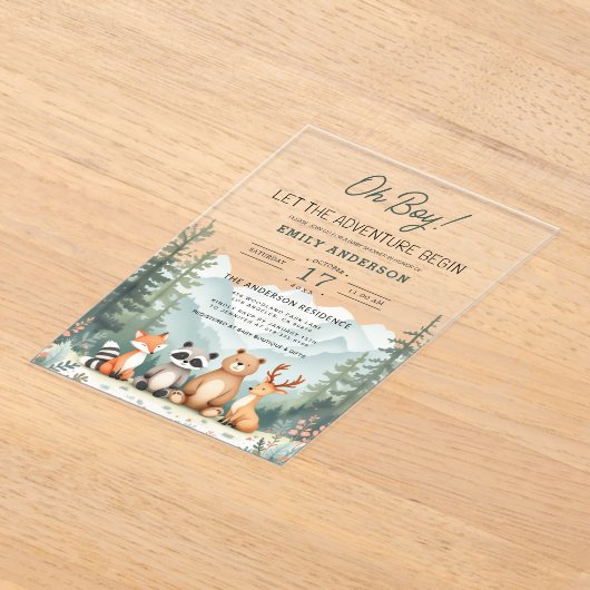 Activiteiten in de omgeving van Let Adventure Begi Acryl Uitnodigingen (Laagn)