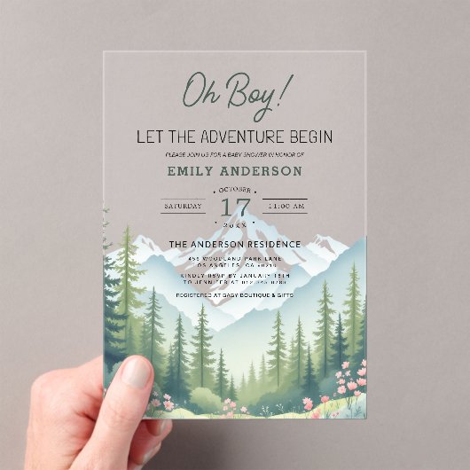 Activiteiten in de omgeving van Let Adventure Begi Acryl Uitnodigingen (Insitu (Draagbaar))