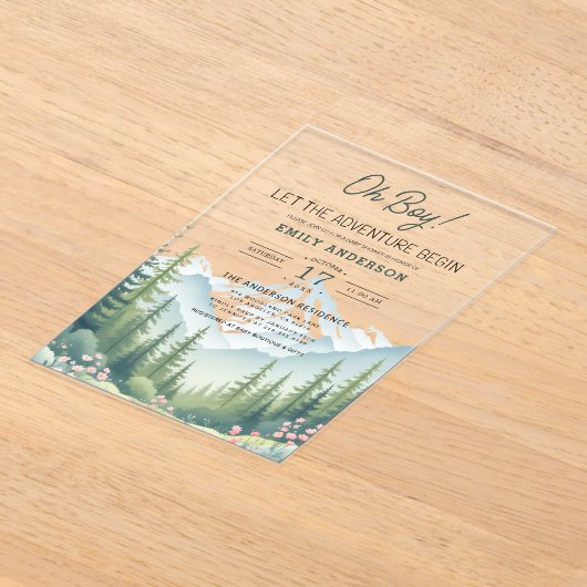 Activiteiten in de omgeving van Let Adventure Begi Acryl Uitnodigingen (Laagn)