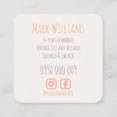 Activiteiten in de omgeving van Licensed Dog Walke Vierkante Visitekaartje (Achterkant)