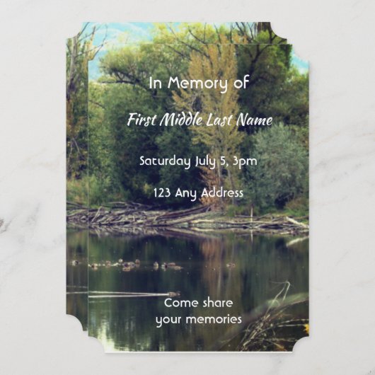 Activiteiten in de omgeving van Life Service Lake  Kaart (Voorkant / Achterkant)